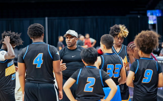 Youth basketball training